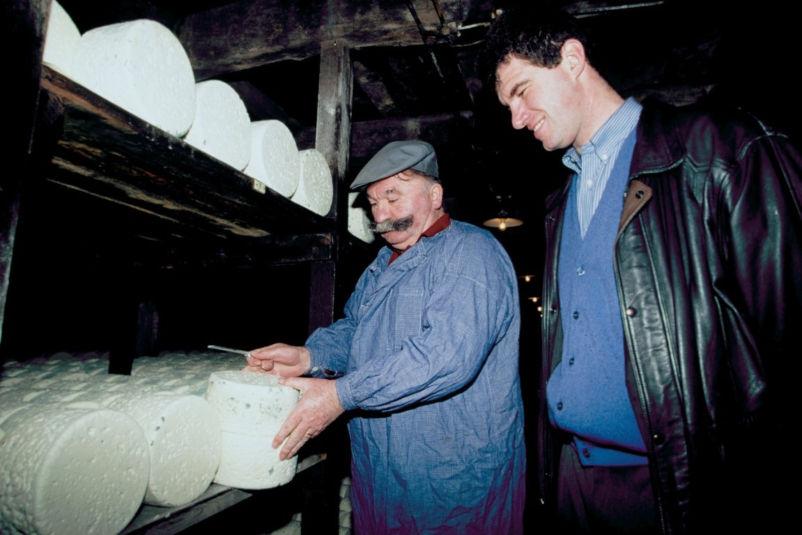 Patrick Galtier et une ic&ocirc;ne du Roquefort